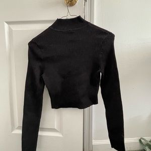 Long sleeve tight cropped turtle neck H&M